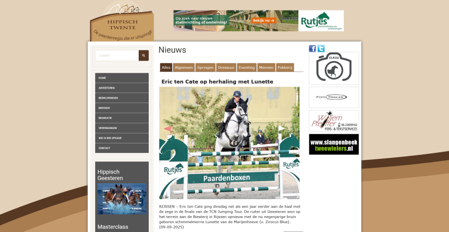 Connecting the Equestrian Community — Hippisch Twente 1
